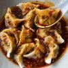 Mixed dumplings with chilli sauce