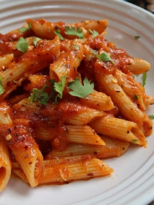 Red sauce pasta